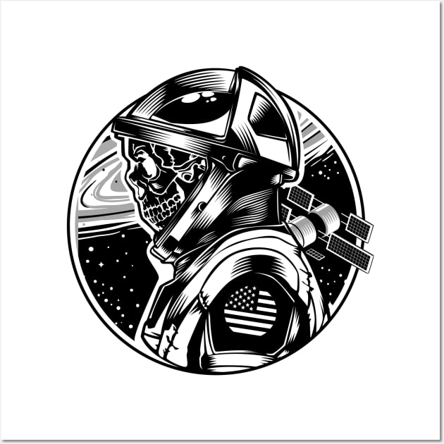 Space X Skull Wall Art by dlo168